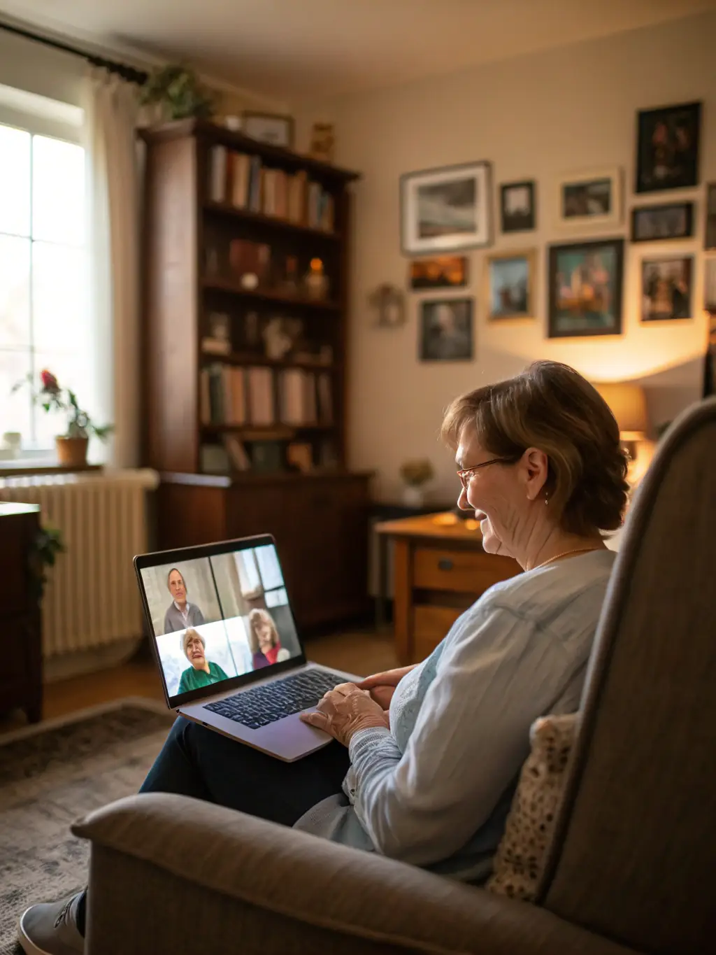 A SAUVEGARDE social worker providing guidance and support to a young adult, in a comfortable and private office setting.